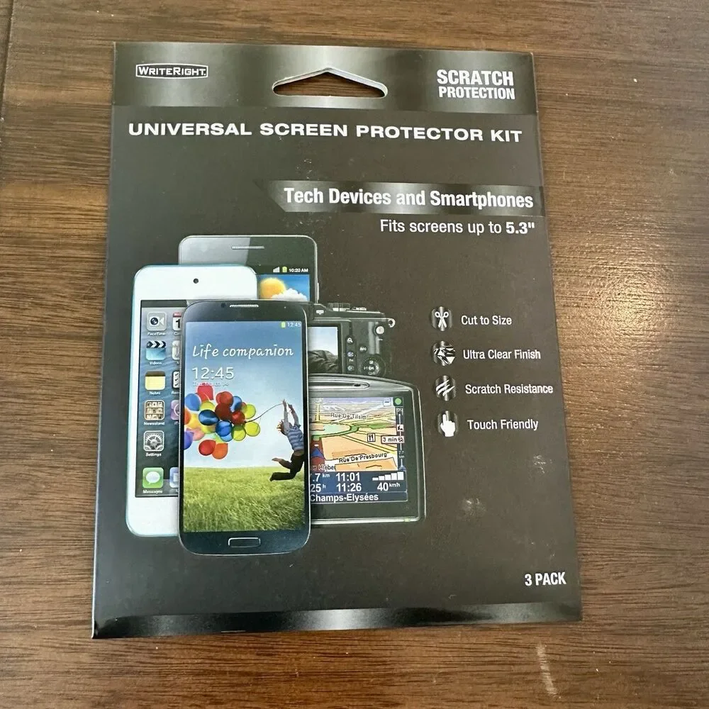 Write Right Universal Screen Protector fits screens Up to 5.3